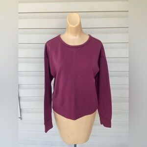 Nike Dri-FIT Plum Open-Back Sweatshirt